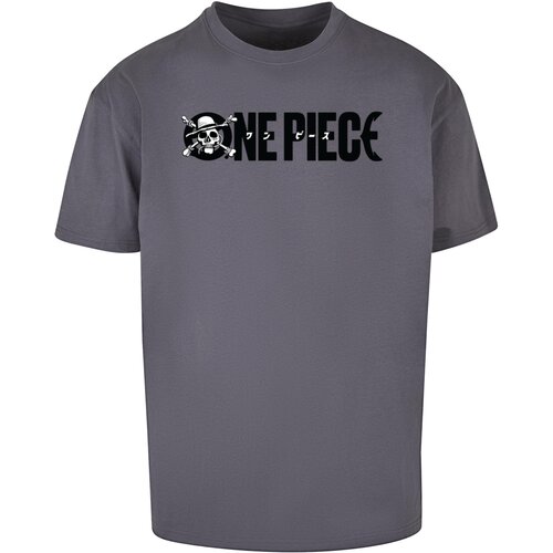 Merchcode Men&amp;#039;s T-shirt One Piece Jolly Roger Logo Oversize dark gray Slike