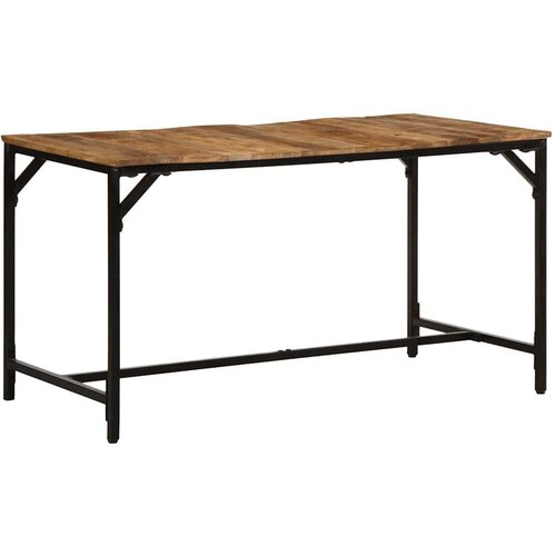 VidaXL Blagovaonski stol 140 x 70 x 75 cm masivnog grubog drva manga Slike