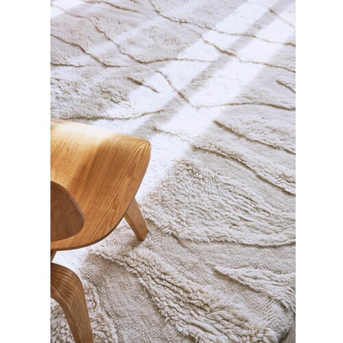 Lorena Canals Bela pralna ročno tkana volnena preproga 170x240 cm Enkang Ivory &amp;ndash; Slike