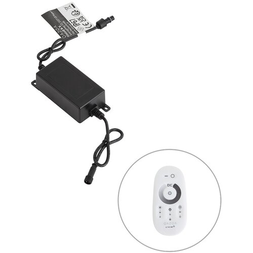 QAZQA Smart module met afstandsbediening en ontvanger zwart 12V IP67 - Voltaire Cene
