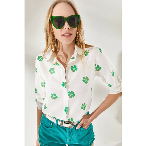 Olalook Shirt - Green - Regular fit Slike