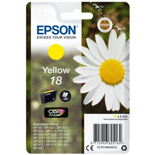 Epson Kartu&amp;scaron;a z rumenim črnilom 18, (22112437) Slike
