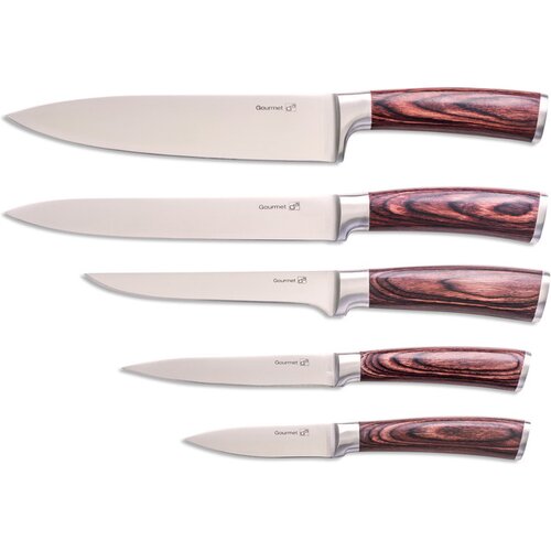 G21 set nožev Gourmet Nature, 5 kosov + bambusovo stojalo Cene