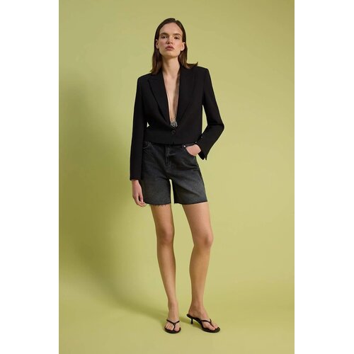 TRENDYOLMILLA ženski &scaron;orts Twoss26Sr00095, crna Cene