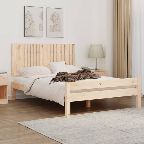 vidaXL Stensko posteljno vzglavje 140x3x60 cm trdna borovina Cene