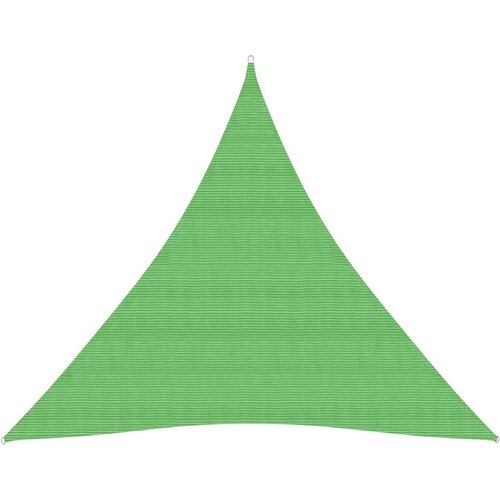 vidaXL Senčno jadro 160 g/m² svetlo zeleno 4,5x4,5x4,5 m HDPE, (20703318) Cene