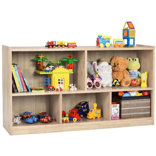 Costway Otroška knjižna omara z razdelki in organizatorjem 111,5 x 30 x 60 cm, (5000007215) Cene