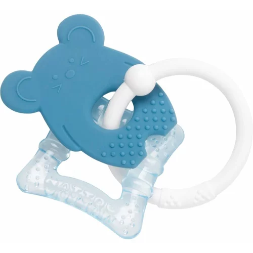 Nattou Teether With Cooling Part grickalica za bebe sa učinkom hlađenja Blue Mouse 3 m+ 1 kom