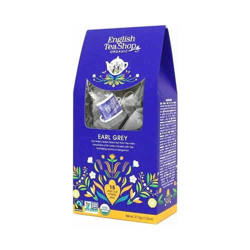 English Tea Shop Bio Earl Grey - Fairtrade - 15 piramidnih vrečk