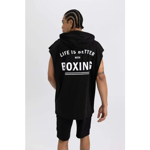 Defacto DFC - Fit Oversize Fit Printed Hooded Sports Tank Top