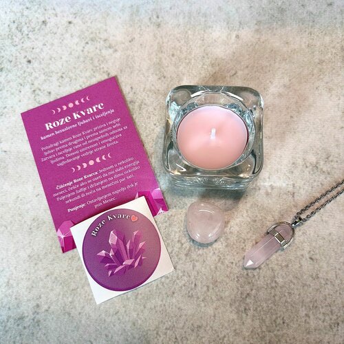 Epic Fantasy Shop roze kvarc poklon set Cene
