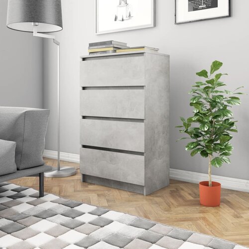 VidaXL Komoda siva boja betona 60 x 35 x 98,5 cm od konstruiranog drva Slike