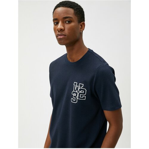 Koton College T-Shirt Embroidered Crew Neck Short Sleeve Slike