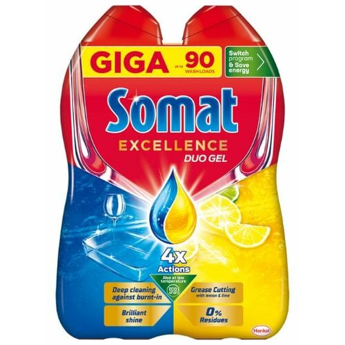 Somat gold gel duopack lemon 2x810ml Cene