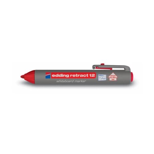 Marker za belu tablu E-12 Retract 1,5-3mm Edding crvena 09M12D Cene