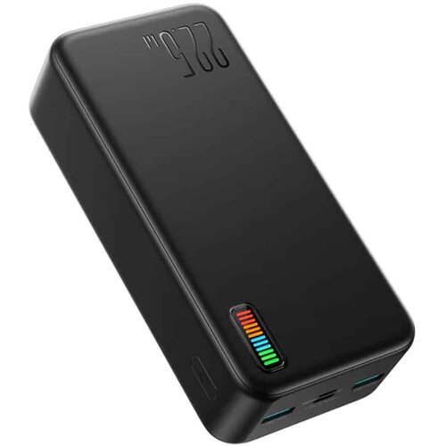 Joyroom Power Bank Dazzling Series (JR-QP196) - 2xUSB- Type-C- Micro-USB- LED za preverjanje baterije- 22.5W- 30000mAh - črna Cene