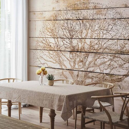  Foto tapeta - Tree on Boards 150x105 Cene