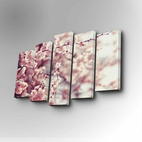 Wallity 5PUC-062 multicolor decorative canvas painting (5 pieces) Slike