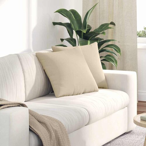  Jastučići za sofu 2 pcs Krema 45 x 45 cm tkanina Cene