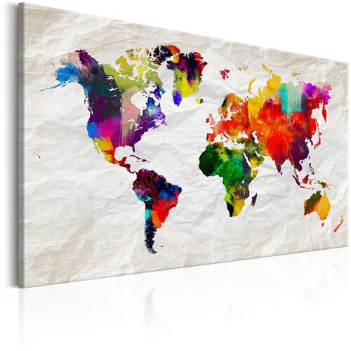 Slika - World Map: Rainbow Madness 60x40 Slike