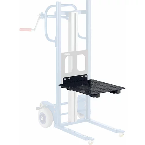 eurokraft pro Ploščad za dvigalko za material in dvižni voziček, DxŠ 600 x 430 mm, nosilnost 120 kg