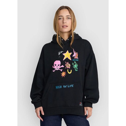 Rvca Dani Miller Oversized Hoodie black Cene