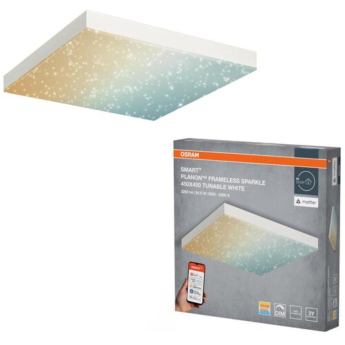 Osram LED prigu&amp;scaron;iva stropna svetiljka SMART+ FRAMELESS LED/24,5W/230V 45x45 cm Wi-Fi Slike