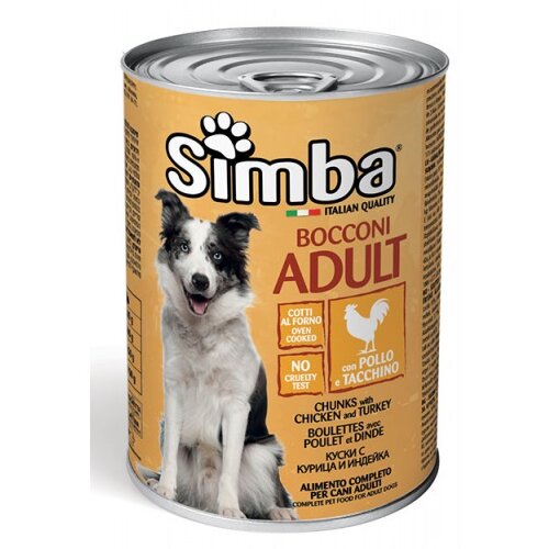Simba (monge) simba vlažna hrana za pse u konzervi - piletina i ćuretina 1230g Cene