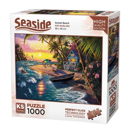 KS Games Igračka puzzle ZALAZAK SUNCA NA PLAŽI 1000 dijelova 20798 Cijene