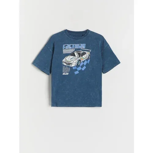 Reserved - Predimenzionirana majica kratkih rukava - mornarsko plava