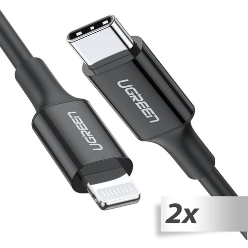 Ugreen 2x1 Lightning to Type-C Cable 1m black Cijene