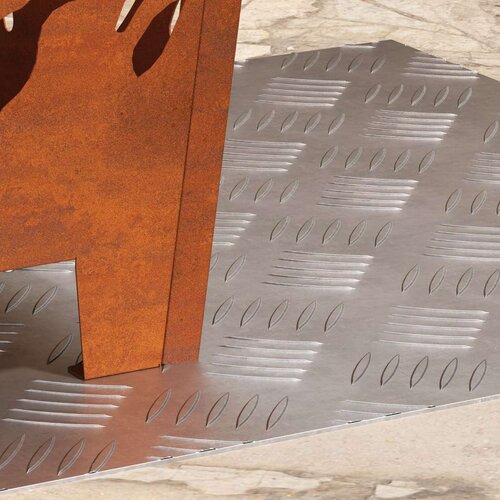 vidaXL Srebrna Guma 50 x 50 cm Kvadratni stopnišni predprti Kvadrat Cene