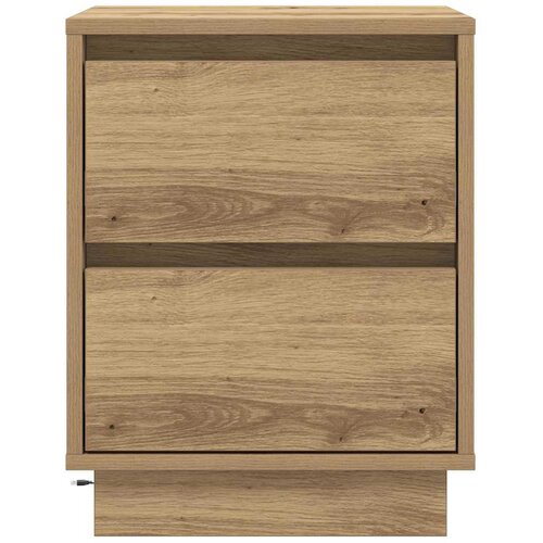 Noćni ormar s ladicama 2 pcs Umjetnički hrast 39 x 34,5 x 50 cm Slike