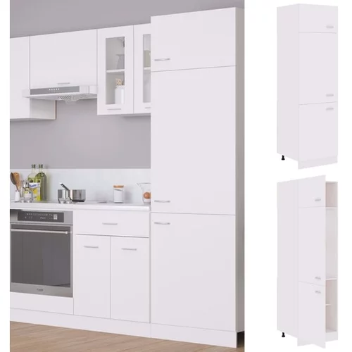  Omara za hladilnik bela 60x57x207 cm iverna plošča