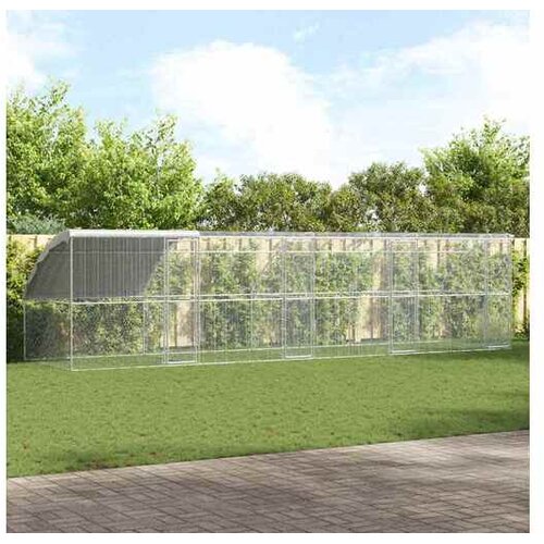 VidaXL kletka za perutnino, 800x200x200 cm, 4kos Slike