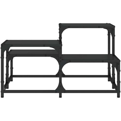  Stolić za kavu crni 68x68x40 cm od konstruiranog drva Slike