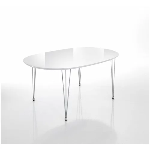 Tomasucci Raztegljiva jedilna miza z belo mizno ploščo 105x170 cm –