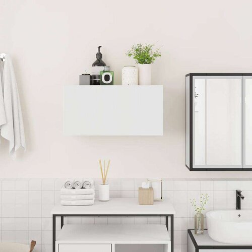 vidaXL Kupaonski zidni ormarić bijeli 60x25x30 cm izrađeno drvo Cijene