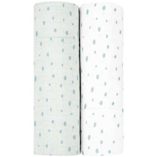 Kikka Boo Pelene od muslina set 2 pcs 80x80 Dots Blue Cene
