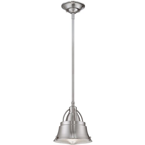 Elstead Lighting Elstead 1 mini viseča svetilka s svetlobno kupolo, bru&scaron;en nikelj, E27, (22098572) Cene