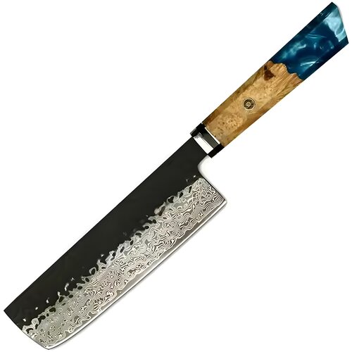 IZMAEL Damaskovski kuhinjski nož AI-37595 - Nakiri / Tamno plava Cene