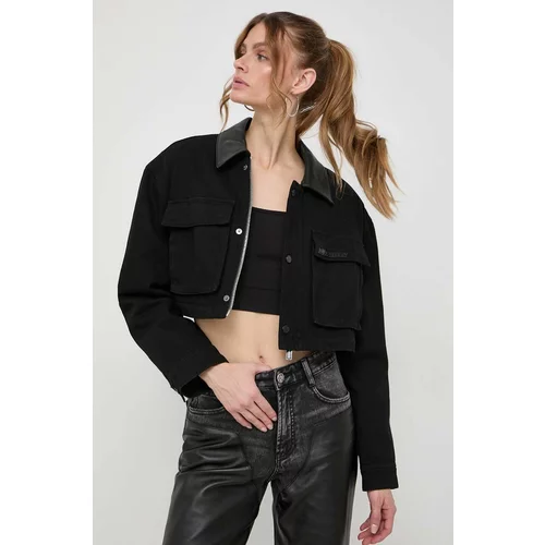 Miss Sixty Traper jakna za žene, boja: crna, za prijelazno razdoblje