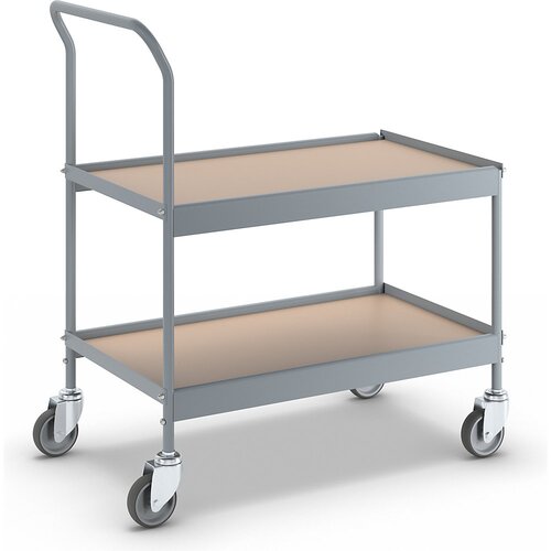 eurokraft pro Vrhunski voziček za odlaganje, DxŠxV 840 x 470 x 955 mm, s 4 vrtljivimi kolesi, kolo s Ø 100 mm Cene