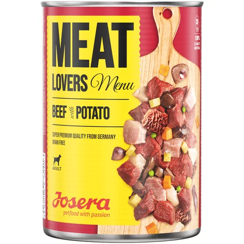 Josera Ekonomično pakiranje Meatlovers Menu 12 x 800 g - Govedina i krumpir