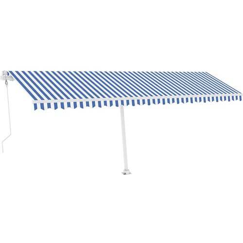  Automatska tenda sa senzorom LED 600 x 300 cm plavo-bijela Slike