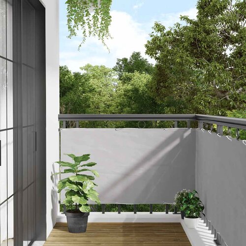 Furnova Balkonsko platno za zasebnost sivo 500x90 cm PVC, (21918717) Slike