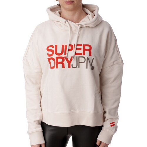 Superdry zenski duks sportswear logo boxy hood Cene