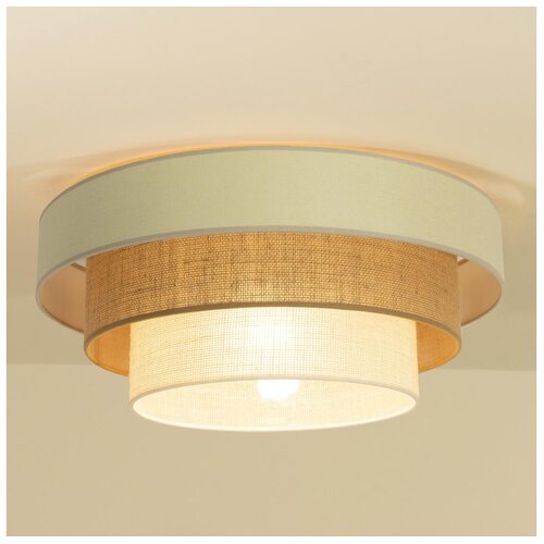  plafonsko svetlo wenta 1xE27/60W/230V &oslash; 50 cm bež/juta Cene