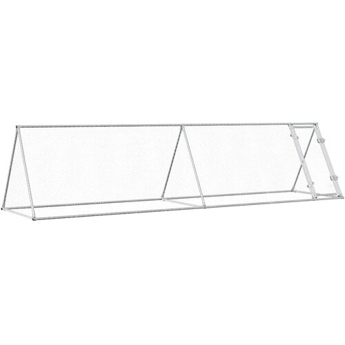  Kavez za koko&amp;scaron;i srebrni 400 x 105 x 91 cm od pocinčanog čelika Slike