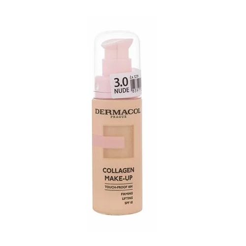 Dermacol Collagen Make-up SPF10 posvjetljujoč in vlažilen puder 20 ml odtenek Nude 3.0